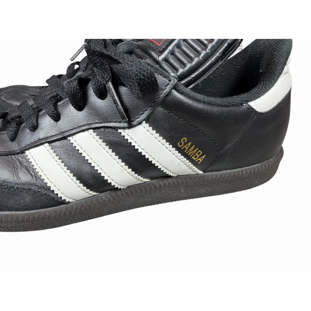 Adidas Samba‎ Black White Leather/Suede Sneakers Size Men US 7.5 Women US 8.5